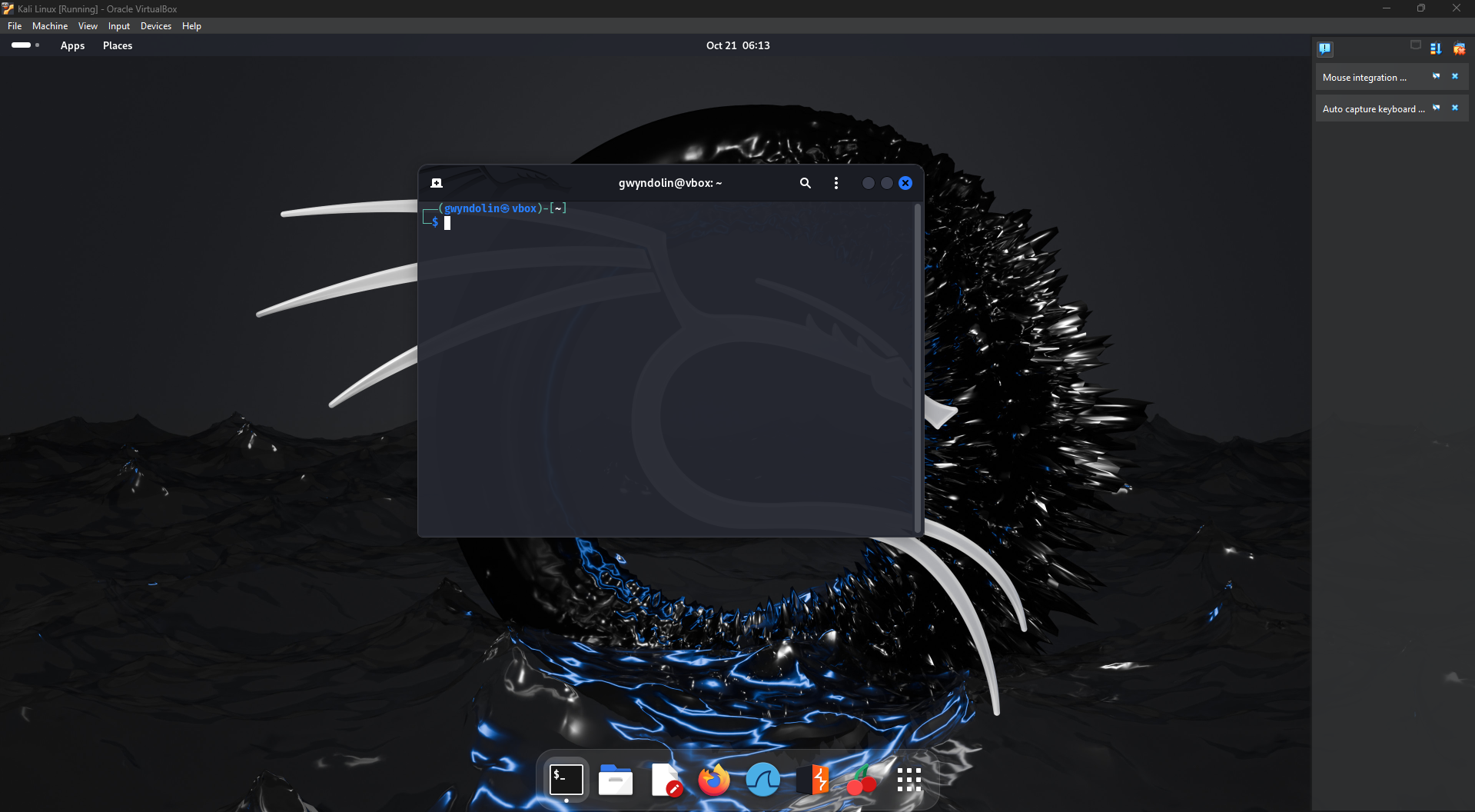 Kali Linux Desktop